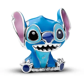 Pandora Disney Stitch Charm aus Sterling Silber, Kompatibel Moments Anhänger, 793815C01