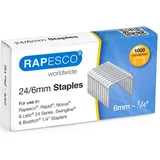 Rapesco Heftklammern 24/6 Silber 1000 St.