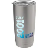 Juli 2001 Jahr 2001 Retro 2001 Vintage Limited Edition 2001 Doppelwandiger Edelstahl-Thermobecher