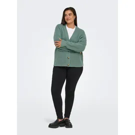 ONLY CARMAKOMA Carcarol Nice L/S Cardigan KNT Noos Grün S