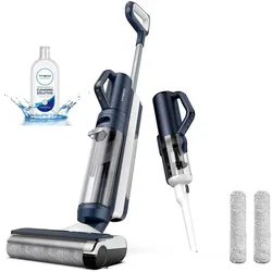 Tineco Nass-Trocken-Sauger »Floor One S5 Combo Plus Nass-Trockensauger, mit Handstaubsauger«, autom. Erkennung der Verschmutzung, Selbstreinigung, kabellos Tineco blau/schwarz