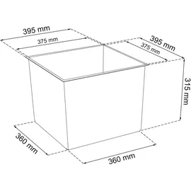 Prosperplast Rato Square 40 x 40 x 75 cm mocca