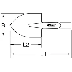 BRONZEplus Frankfurter Schaufel D-Stiel