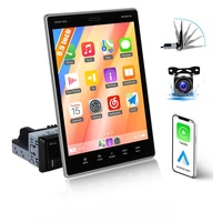 2G+32G CAMECHO Android 12 Autoradio 1 DIN mit 9,5" Vertikaler Bildschirm,Autoradio mit Navi Android Auto Wireless Carplay RDS/FM Bluetooth und USB*3+Rückfahrkamera