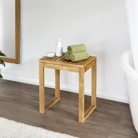 Wenko Badhocker Mod. Fondi aus massivem Akazienholz 60 x 39 x 30 cm braun