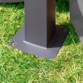 TOOLPORT Gartenpavillon 3 x 4 m inkl. Seitenteile stone