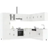 vidaXL Küchenschrank-Set Kalmar 14-tlg. Hochglanz  cm Weiß