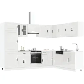 vidaXL Küchenschrank-Set Kalmar 14-tlg. Hochglanz  cm Weiß