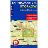 Grünes Herz Fahrradkarte Storkow, Dahme, Heideseen