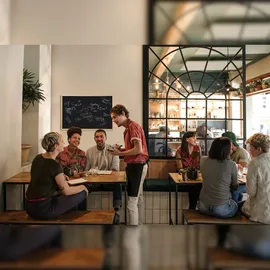 Bi-Office Kreidetafel mit Holzrahmen, schwarz