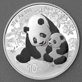 Shanghai Mint 30 Gramm Silbermünze China Panda 2024