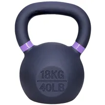Vivol Kettlebell Gusseisen 18 kg schwarz-violett