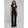 URBAN CLASSICS Damen Ladies Velvet Jumpsuit Black XL - XL