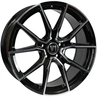 V1 Wheels V1 schwarz hochglanzpoliert Alufelge 20 Zoll ET25 5x112 ML66.6