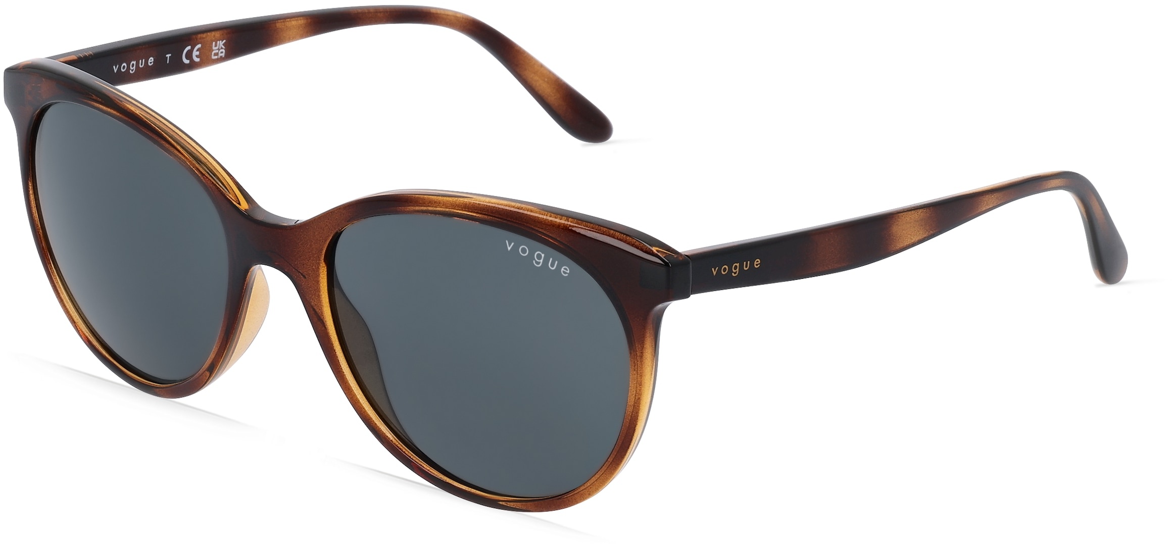 Vogue eyewear VO5453S Damen-Sonnenbrille Vollrand Butterfly Kunststoff-Gestell, braun