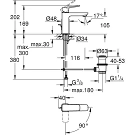 Grohe Cubeo Einhandmischer Chrom