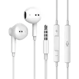 In Ear kopfhörer mit Kabel in Ear kopfhörer Kabel Ohrhörer mit Mikrofon und Lautstärkeregler Headset mit 3.5mm Kopfhörern für iPhone Samsung iPad Pod Huawei Android Smartphone Laptop MP3 MP4 Players