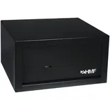 HMF 49217-02 Safe Tresor mit Schlüssel, Möbeltresor 31 x 17 x 25 cm Schwarz