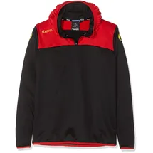 Kempa Emotion 2.0 1/4-Zip Hoodie schwarz/rot/gelb S