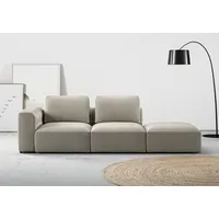 RAUM.ID Chaiselongue »Cushid«, Modul-Sofa, bestehend aus 2-Sitzer und Hocker