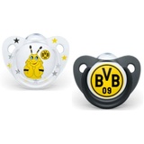 BVB Borussia Dortmund Borussia Dortmund 20430300/02 - Schnullerset NUK 6-18 Monate, 2er Set