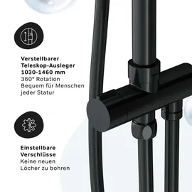 AM.PM Duschsystem Schwarz