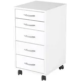 Möbel Boss Freddy Rollcontainer 33 x 63,5 x 38 cm weiß