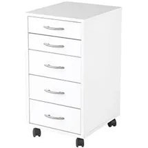 Möbel Boss Freddy Rollcontainer 33 x 63,5 x 38 cm weiß