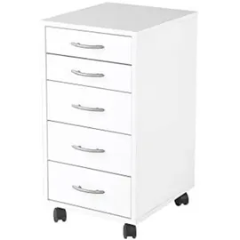 Möbel Boss Freddy Rollcontainer 33 x 63,5 x 38 cm weiß