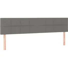 vidaXL Boxspringbett 180 x 200 cm Dunkelgrau