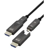 Transmedia Maxtrack HDMI Anschlusskabel (10 m, Schwarz C504-10ML 8K UHD HDMI-Kabel