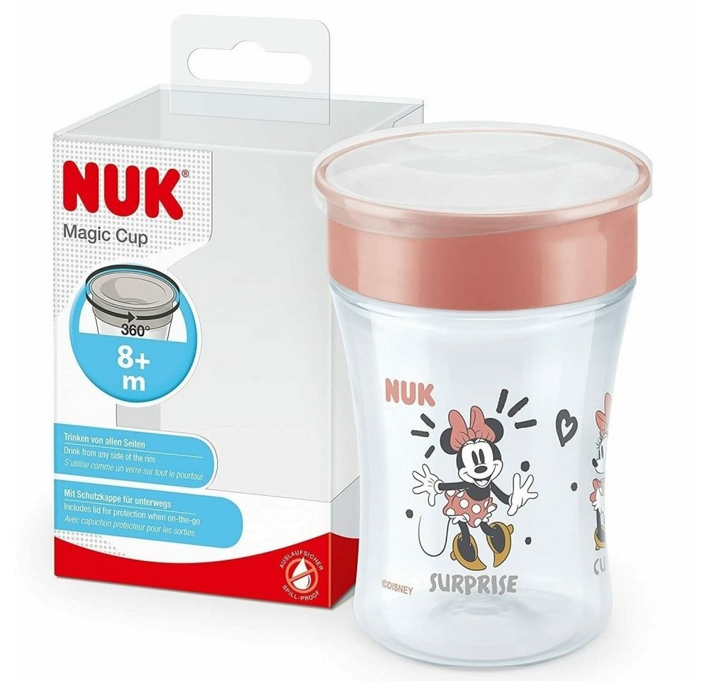 NUK Babyflasche NUK Disney Minnie Mouse - Magic Cup - Trinkbecher - mit Deckel - rot rot