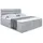 altdecor Boxbett, mit Matratze H3 und Lattenrost, - CELESTIA - 160x200 cm Hellgrau