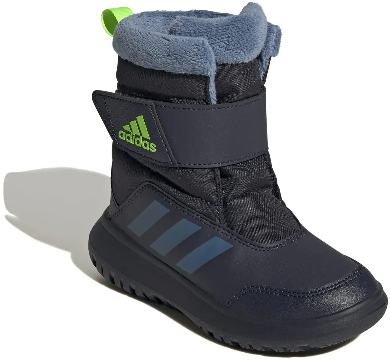 adidas Winterstiefel Winterplay I (Nylon, Futter, Schmutzfang, Klettverschluss) dunkelblau Kinder