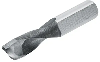 Spezialbohrer für Mineralwerkstoffe/HPL-Platte (dünne Front), Ø 10 mm, rechts, L=57 mm, ohne Zentrierspitze, schwarz brüniert