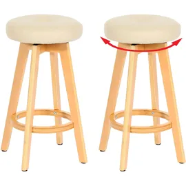 MCW Barhocker Boras 2er-Set drehbar  Creme