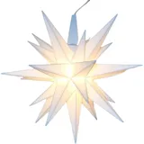 Herrnhuter Stern 13 cm - innen - Weiss