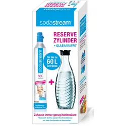 Glas, Kunststoff, Edelstahl Karbonisiererflasche + Karbonisierer-Ladegerät 1100065490 Reserve-Zylinder 60l + Glaskaraffe