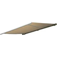 Mendler Elektrische Kassettenmarkise T122, Markise Vollkassette 4x3m Polyester Creme