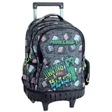 Minecraft Metro Art Rollrucksack, 46 cm Tasche