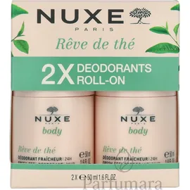 NUXE Rêve de Thé Deodorant Roll-On 2 x 50 ml