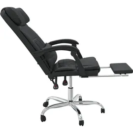 vidaXL Bürostuhl mit Massagefunktion Kunstleder Schwarz