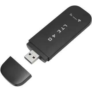 4G LTE USB Surfstick, Tragbares WLAN für Unterwegs Ohne Vertrag Mobiler WLAN Router mit SIM Slot Reise-WLAN, zu 150Mbit/s Download/ 50Mbit/s Upload Unterstützung 10 Geräte (Black)