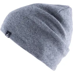 Wintermütze SubZero Fein Strickmütze Unisex Beanie Mütze Lamm& Merino Wolle grau No Size