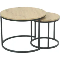 Hela Couchtisch Lindau Braun Eiche 60 x 60 x 45 cm
