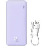 Baseus Airpow PPAP20K, Lithium Polymer (LiPo), 20000 mAh, Violett