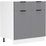 VCM Küchenschrank Breite 80 cm Schublade Unterschrank Küche Küchenmöbel Fasola