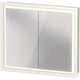 Duravit Spiegelschrank 80 x 70 cm, 2 Türen, Steckdose: LKZ 0 (DE,AT), Wandeinbau, Badmöbel,