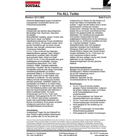 SOUDAL Montagekleber Fix All Turbo 290 ml