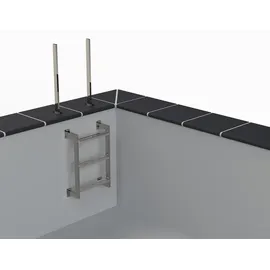 Eichenwald Modell 12.3 Leiter KLASSIK Edelstahl 4-stufig